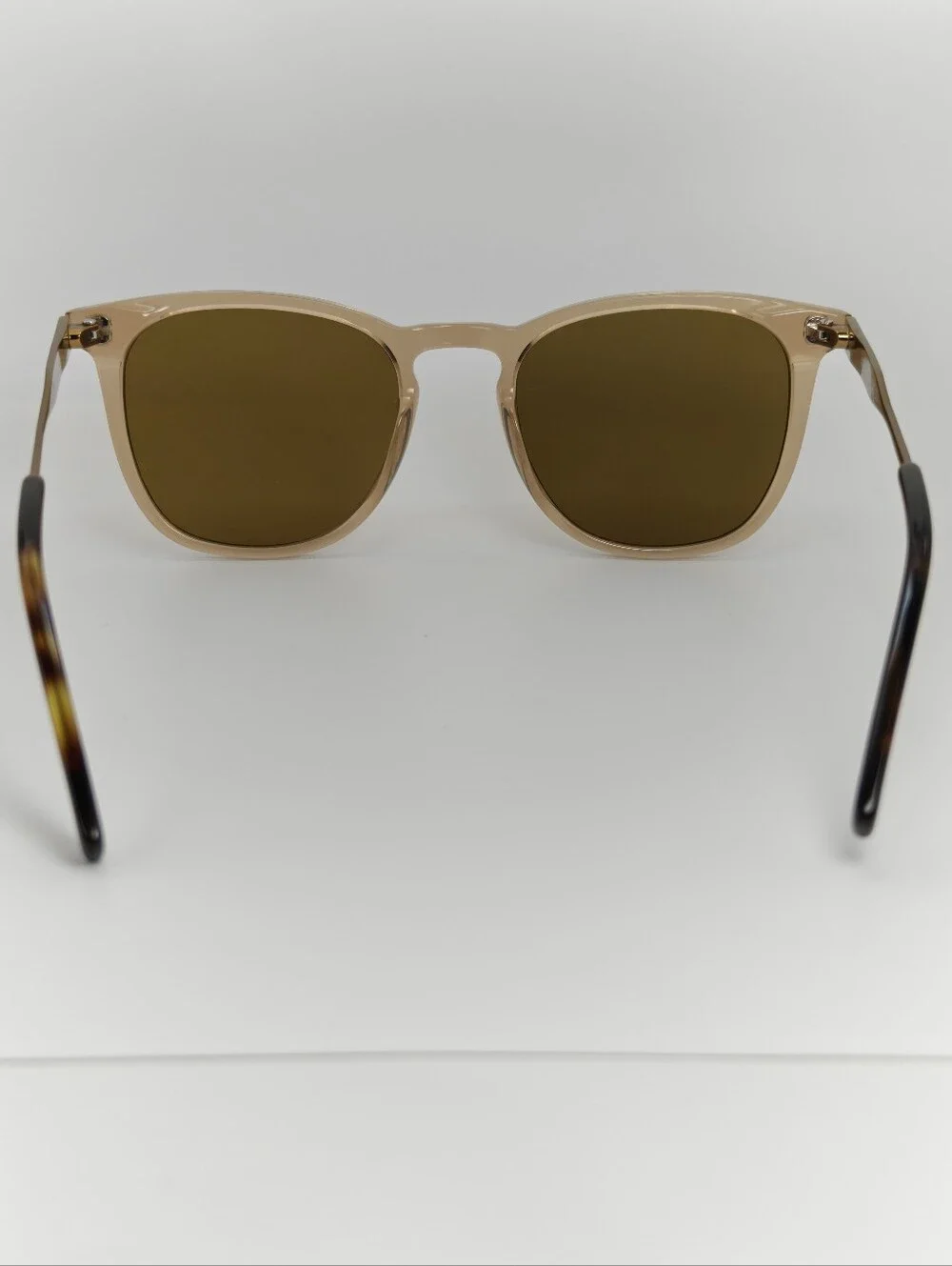 Vinyl. Classic Round Smoked Brown Frame Men.